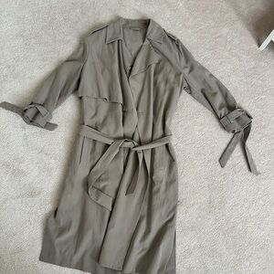 All Saints Gray Trench Coat